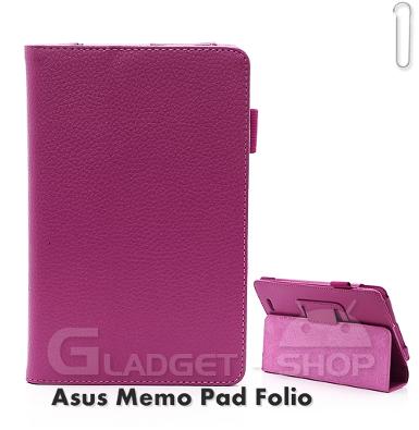 เคส Asus Memo Pad (ME172V) Pink Folio Stand Case 